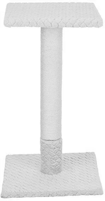 Główne zdjęcie produktu Škrabací sloupek BEANA, 69 cm, vzorovaný plyš, starorůžová - LIMITOVANÁ NABÍDKA