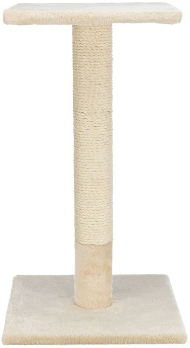 Główne zdjęcie produktu Škrabací sloupek BEANA s odpočívadlem, 9 cm / 69 cm, sisal/plyš, béžová