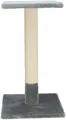 Drapak BEANA z podpórką, 9 cm / 69 cm, sizal/plusz, szary