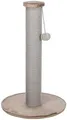Kolumna do drapania LIVIA z pluszową kulką, 64 cm, sizal/plusz, beżowo-szara