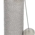Następne zdjęcie produktu Kolumna do drapania LIVIA z pluszową kulką, 64 cm, sizal/plusz, beżowo-szara