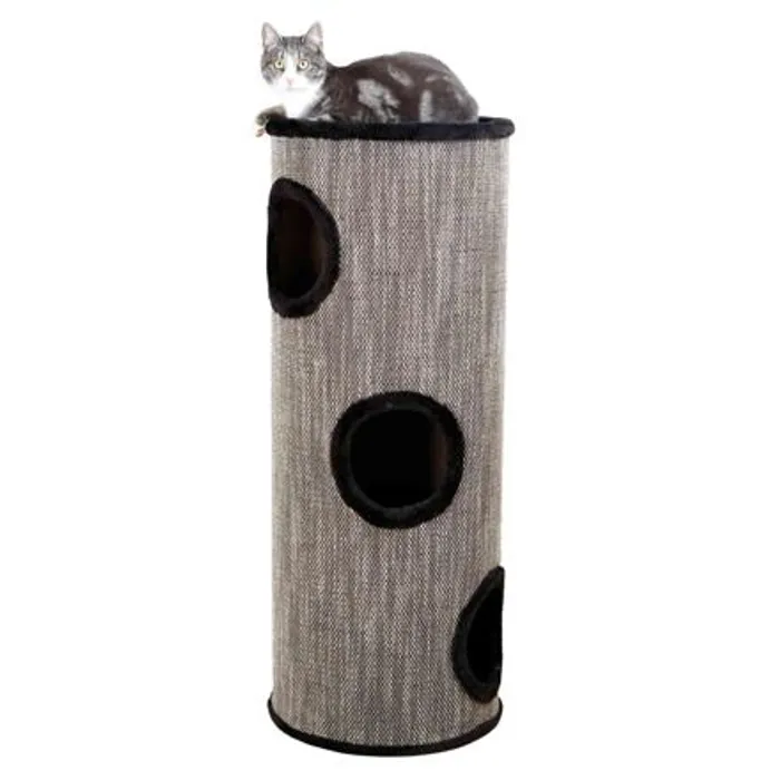 Główne zdjęcie produktu Škrabací válec pro kočky TOWER AMADO, 100cm, šedý melír/černá