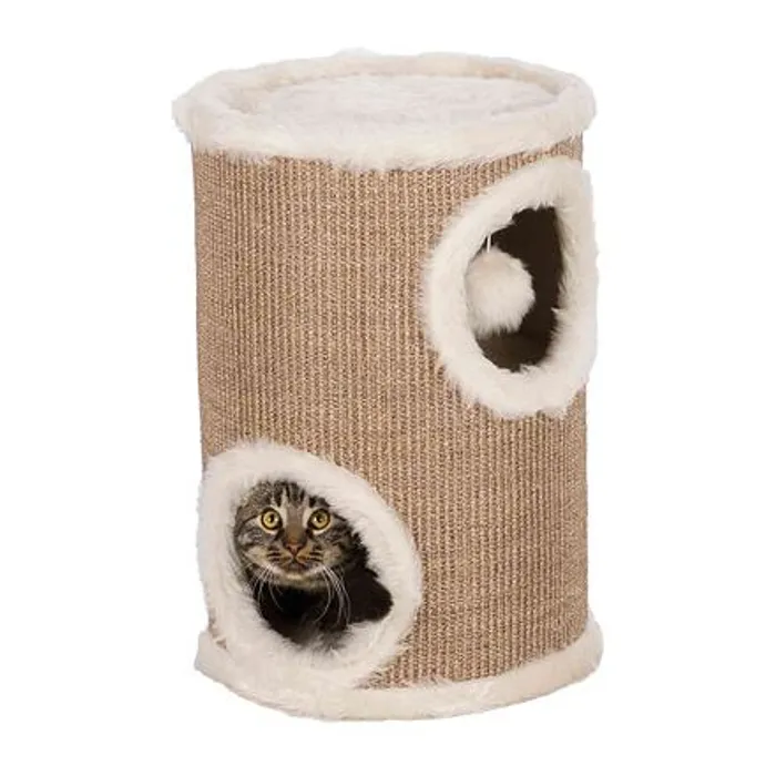 Główne zdjęcie produktu Škrábací věž s pelíšky a hračkou 33/50 cm