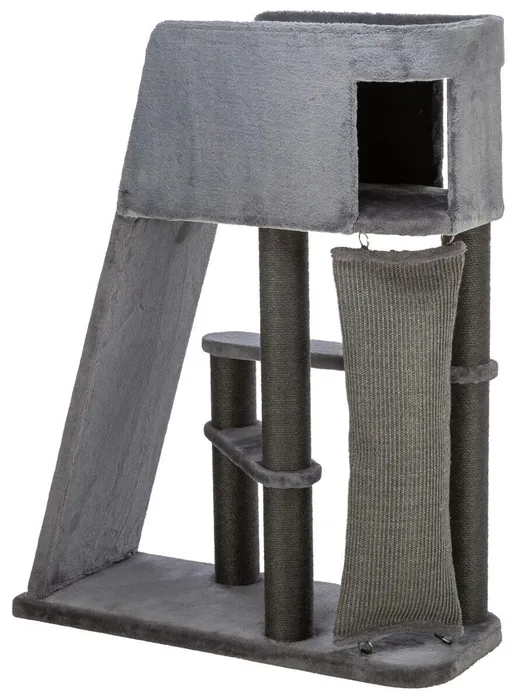 Główne zdjęcie produktu Škrabadlo ACTIVE, 96 x 38 / 122 cm, s lezeckou rampou, šedá