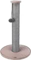 Drapak LIVIA z pomponem, słupek 64 cm, stary róż, sizal/plusz