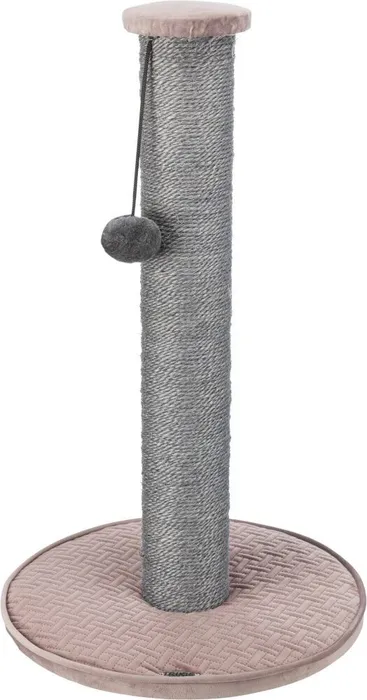 Główne zdjęcie produktu Škrabadlo LIVIA s bambulkou, sloupek 64 cm, starorůžová, sisal/plyš