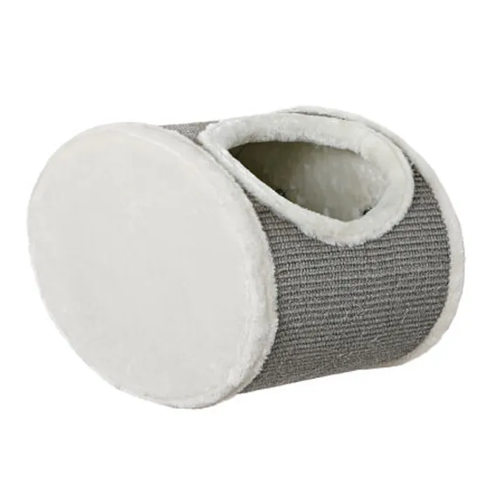 Główne zdjęcie produktu Škrábadlo na stěnu plyšová jeskyně pro kočku 42x29x28 cm