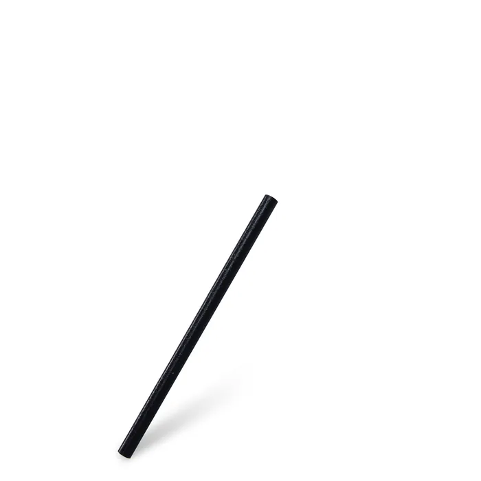 Główne zdjęcie produktu Slámka (bio-kompozit) opakovaně použitelná černá `JUMBO` Ø8mm x 15cm [100 ks]