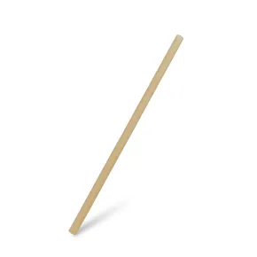 Słomka biokompozyt brązowa `JUMBO` średnica 8mm x 25cm [100 szt]
