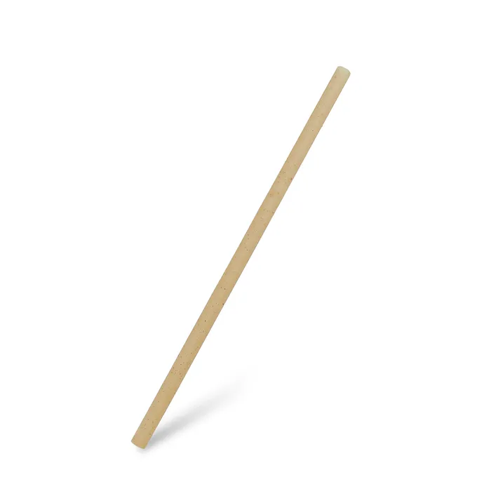 Główne zdjęcie produktu Slámka bio-kompozit přírodní hnědá `JUMBO` průměr 8mm x 25cm [100 ks]