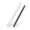 Następne zdjęcie produktu Słomka (PAP) Bubble Tea czarna średnica 12mm x 21cm pakowana pojedynczo [100 szt]