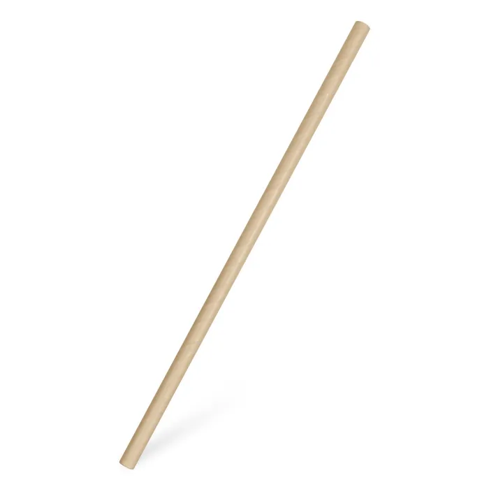 Główne zdjęcie produktu Slámka papírová JUMBO natural 25 cm, průměr 8 mm [100 ks]