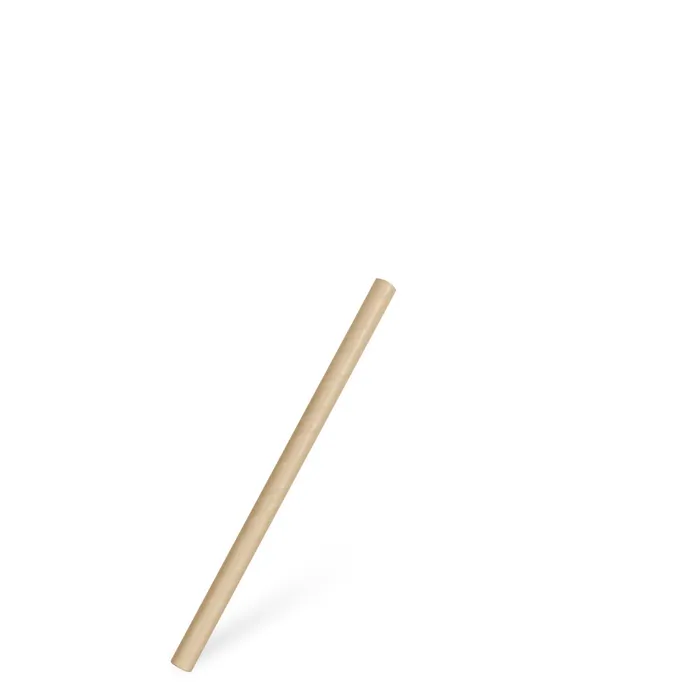 Główne zdjęcie produktu Slámka papírová kraft `JUMBO` O8mm x 15cm [100 ks]
