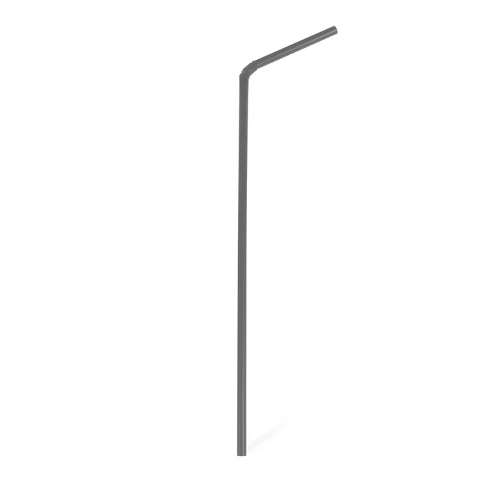 Główne zdjęcie produktu Slámky flexibilní černé (PLA) -BIO- 24 cm, průměr 5 mm [250 ks]