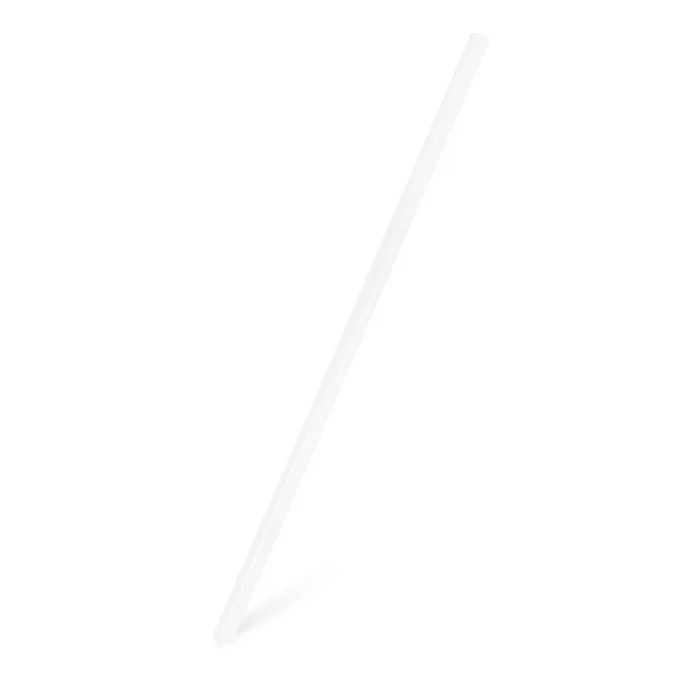 Główne zdjęcie produktu Slámky JUMBO bílá (PLA) -BIO- 25 cm, průměr 8 mm [150 ks]