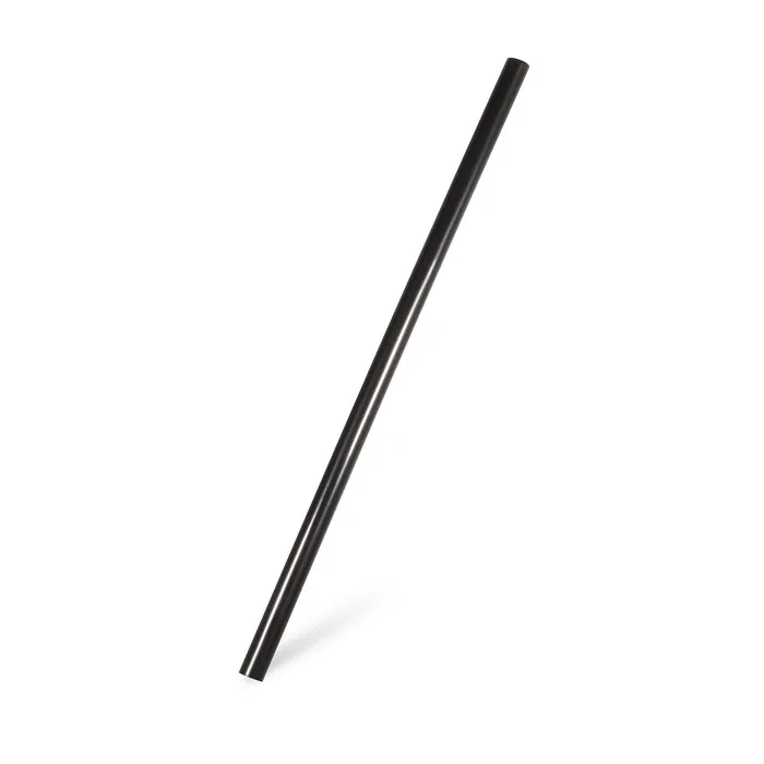Główne zdjęcie produktu Slámky JUMBO plastové černé 20 cm, průměr 8 mm [500 ks] (znovu použitelná)