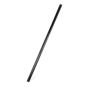 Słomki JUMBO czarne 25 cm, średnica 8 mm [500 szt.] (wielokrotnego użytku)