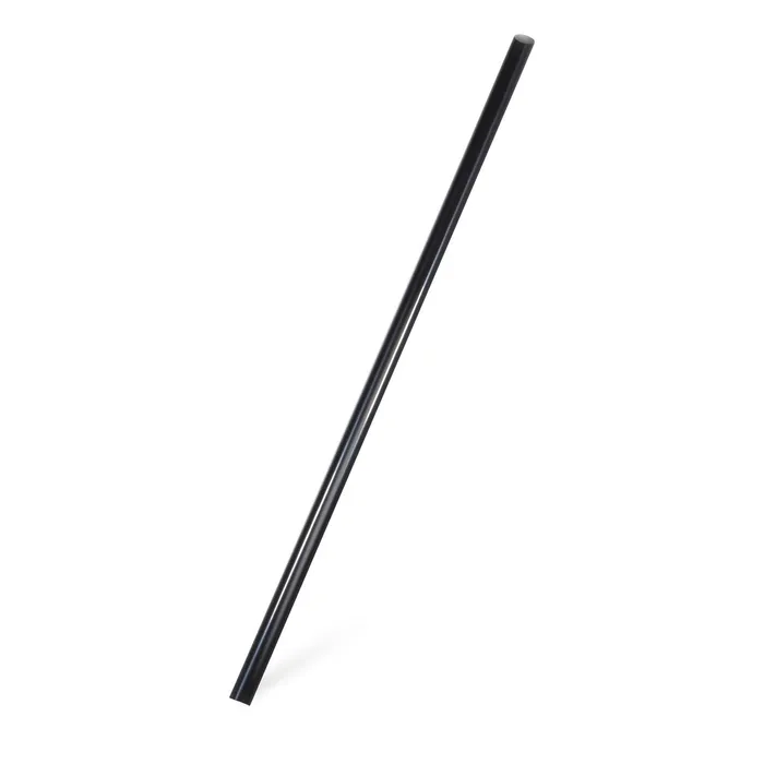 Główne zdjęcie produktu Slámky JUMBO plastové černé 25 cm, průměr 8 mm [500 ks] (znovu použitelná)