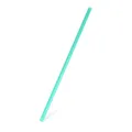 Słomki plastikowe JUMBO miętowe zielone 25 cm, średnica 8 mm [150 szt.] (wielokrotnego użytku)
