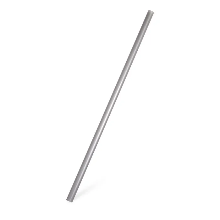 Główne zdjęcie produktu Slámky JUMBO plastové stříbrné 25 cm, průměr 8 mm [150 ks] (znovu použitelná)