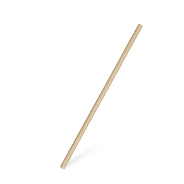 Główne zdjęcie produktu Slámky papírové rovné, Kraft 20 cm, průměr 6 mm BIO [100 ks]
