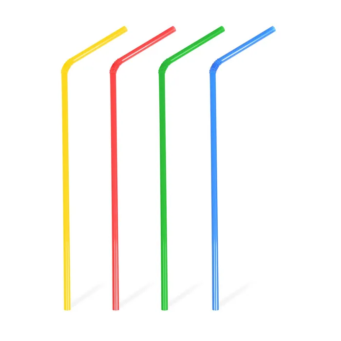 Główne zdjęcie produktu Slámky plastové flexibilní barevný mix 24 cm, průměr 7 mm [250 ks] (znovu použitelná)