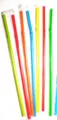 Słomki plastikowe, elastyczne, pakowane higienicznie, 24 cm, średnica 5 mm [100 szt.] (wielokrotnego użytku)