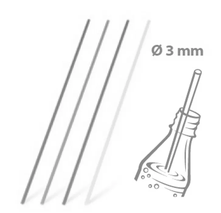 Główne zdjęcie produktu Slámky rovné barevné mix 27 cm, průměr 3 mm [100 ks]