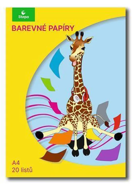 Główne zdjęcie produktu Složky barevných papírů A4 - 20listů/složka