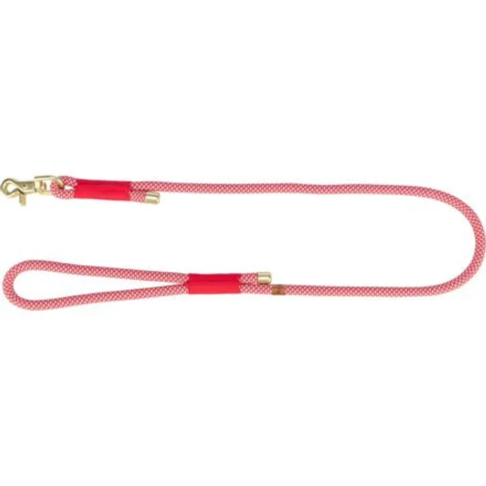 Główne zdjęcie produktu Soft Rope kulaté tkané vodítko, S-XL: 1.00 m/ 10 mm, červená/krémová