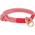Następne zdjęcie produktu Okrągły, częściowo wysuwany kołnierz Soft Rope, czerwony/kremowy S-M: 40 cm/ 10 mm