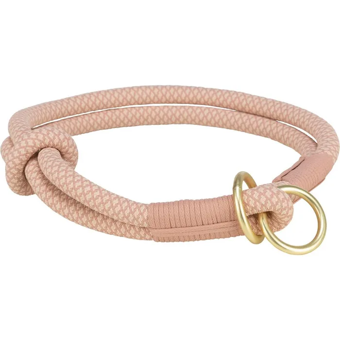 Główne zdjęcie produktu Soft Rope kulatý polostahovací obojek, růžová/světlerůžová L: 50 cm/ 10 mm