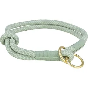 Okrągły kołnierz półwysuwany Soft Rope, szałwia/mięta M: 45 cm/ 10 mm