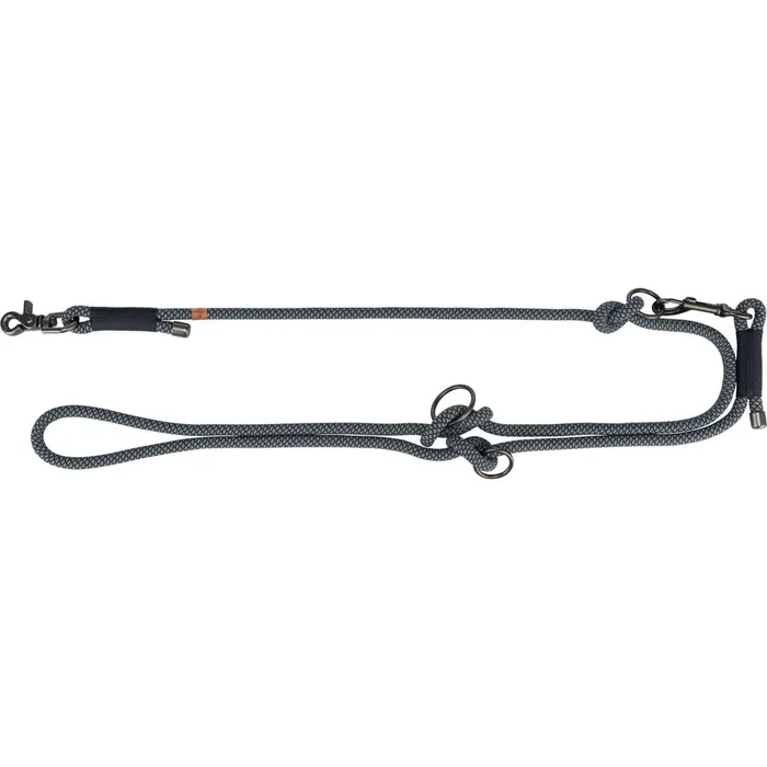 Główne zdjęcie produktu Soft Rope prodlužovací kulaté tkané vodítko, S-XL: 2.00 m/ 10 mm, černá/šedá
