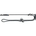 Następne zdjęcie produktu Smycz tkana z miękkiej liny, okrągła, S-XL: 2,00 m/ 10 mm, czarno-szara