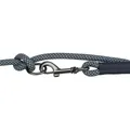 Następne zdjęcie produktu Smycz tkana z miękkiej liny, okrągła, S-XL: 2,00 m/ 10 mm, czarno-szara