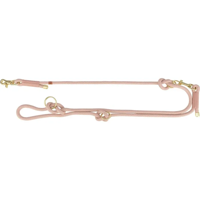 Główne zdjęcie produktu Soft Rope prodlužovací kulaté tkané vodítko, S-XL: 2.00 m/ 10 mm, růžová/světlerůžová
