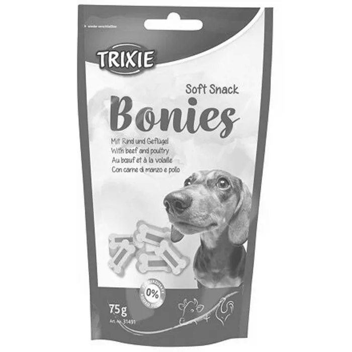 Główne zdjęcie produktu Soft Snack BONIES Light - měkké kostičky hovězí/krůta 75g