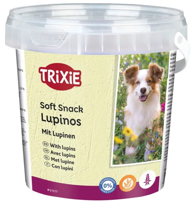 Główne zdjęcie produktu Soft Snack LUPINOS - bezlepkový snack, kyblík 500 g