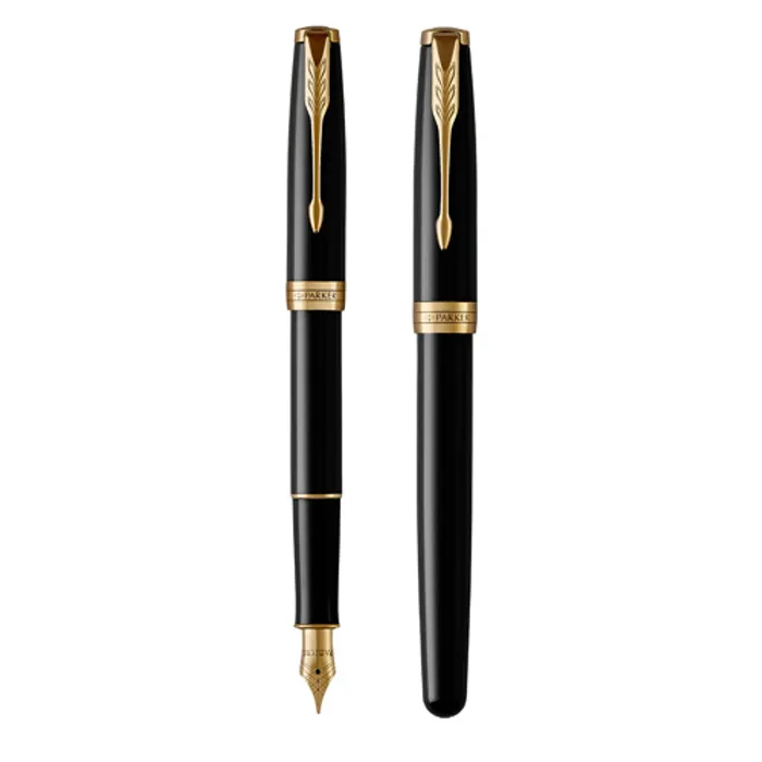 Główne zdjęcie produktu Sonnet Black GT plnící pero -F- PARKER