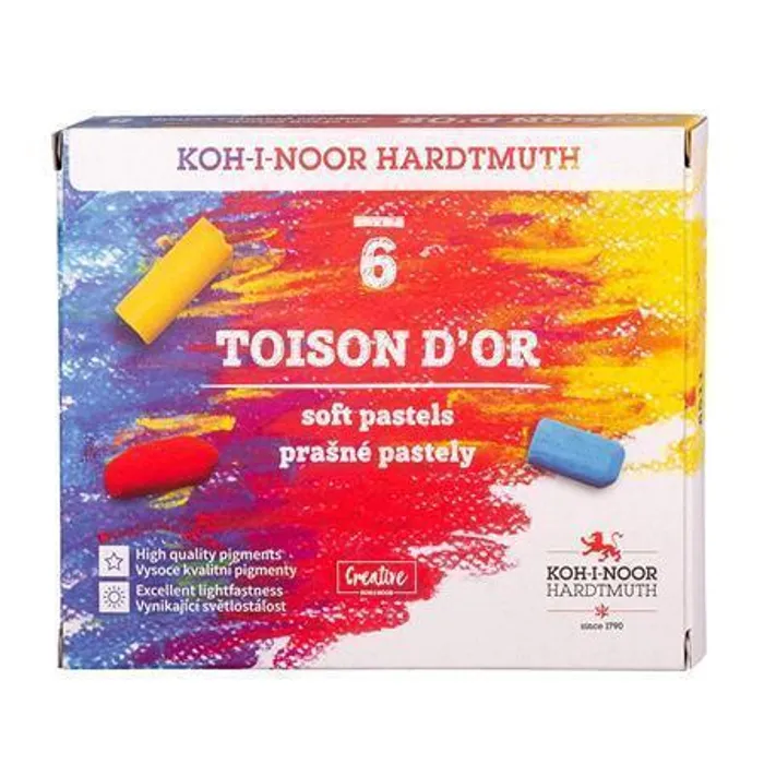 Główne zdjęcie produktu Souprava pastelů prašných TOISON D'OR 8511 6ks KOH-I-NOOR