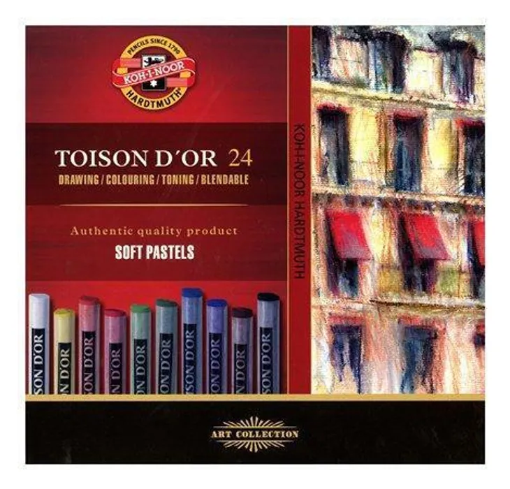 Główne zdjęcie produktu Souprava pastelů prašných uměleckých TOISON D'OR 8514 24ks KOH-I-NOOR
