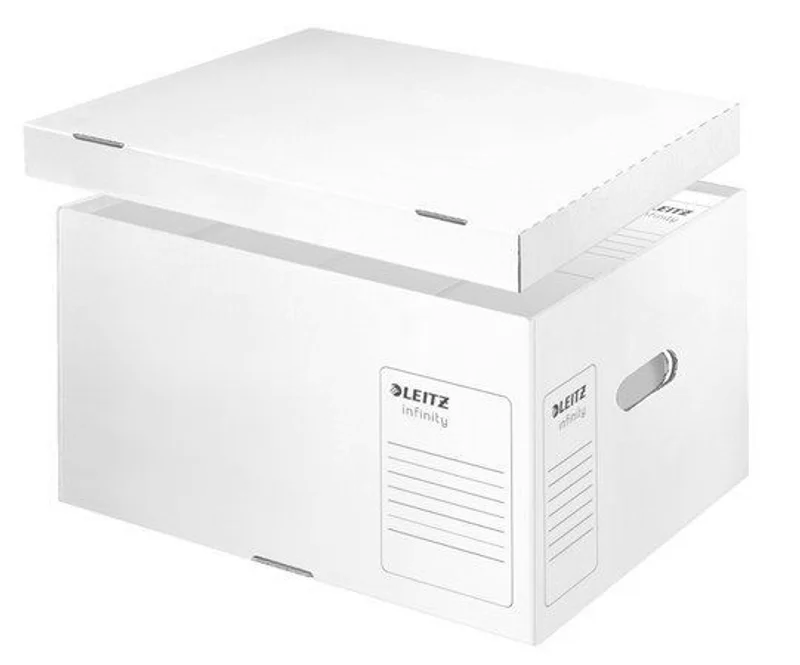 Główne zdjęcie produktu Speciální archivační kontejner s víkem Leitz Infinity velikosti L, Bílá