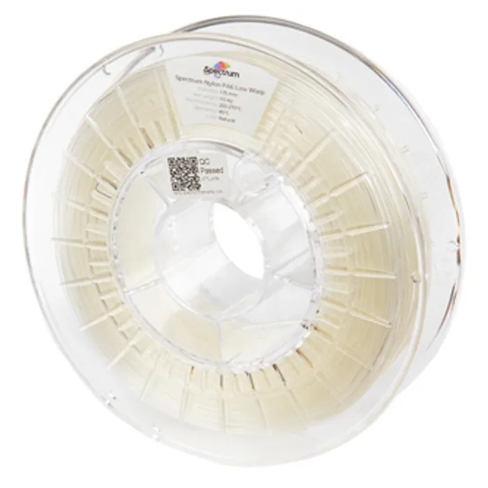 Główne zdjęcie produktu Spectrum 3D filament, PA6 Low Warp, 1,75mm, 500g, 80173, clear