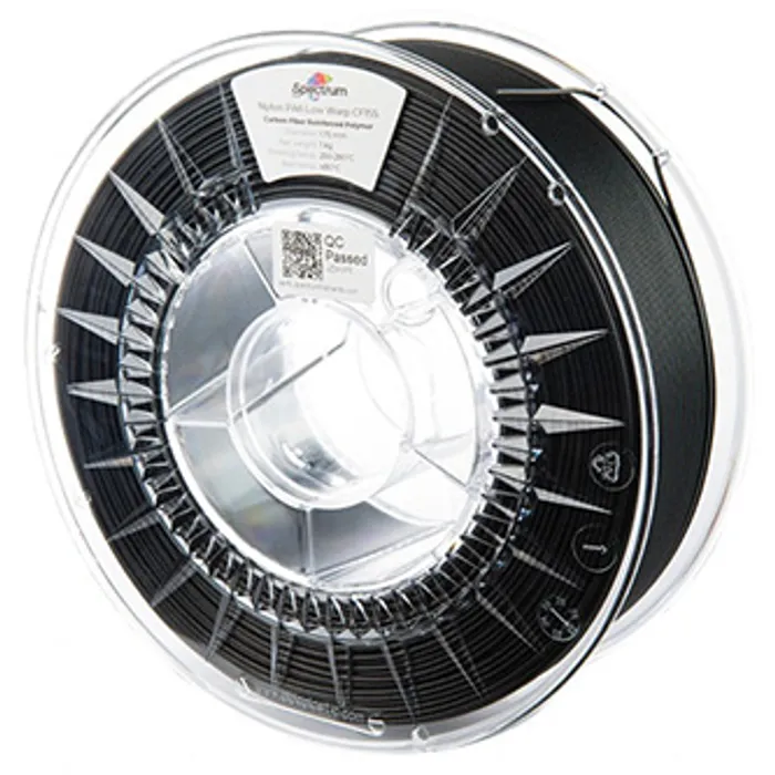 Główne zdjęcie produktu Spectrum 3D filament, PA6 Low Warp CF15S, 1,75mm, 1000g, 80720, black