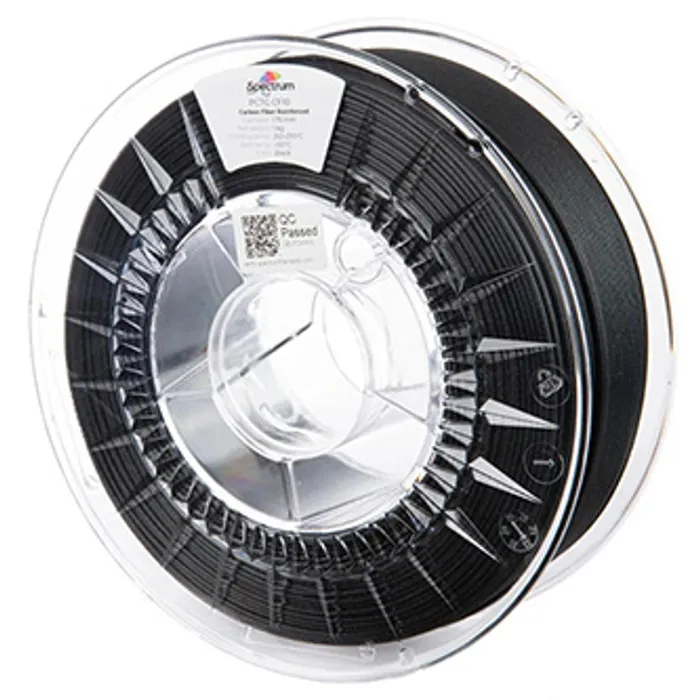 Główne zdjęcie produktu Spectrum 3D filament, PCTG CF10, 1,75mm, 1000g, 80717, black