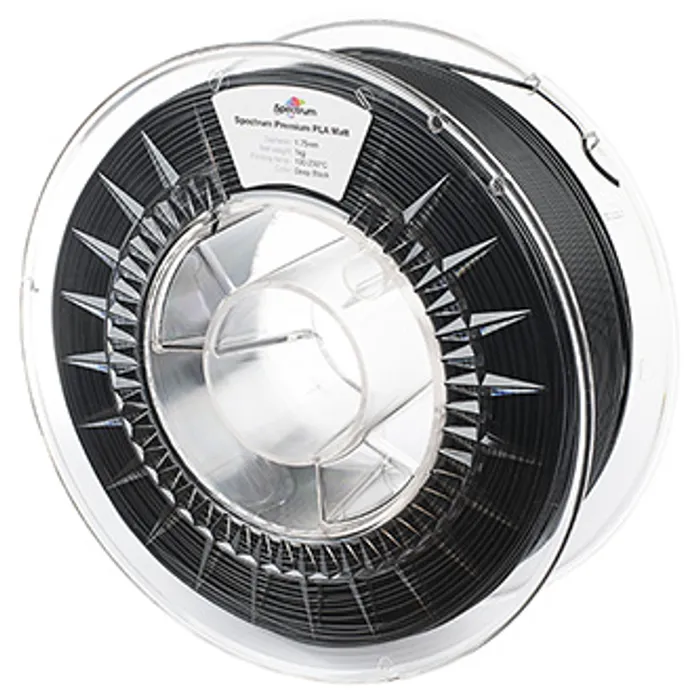 Główne zdjęcie produktu Spectrum 3D filament, PLA Matt, 1,75mm, 1000g, 80236, deep black