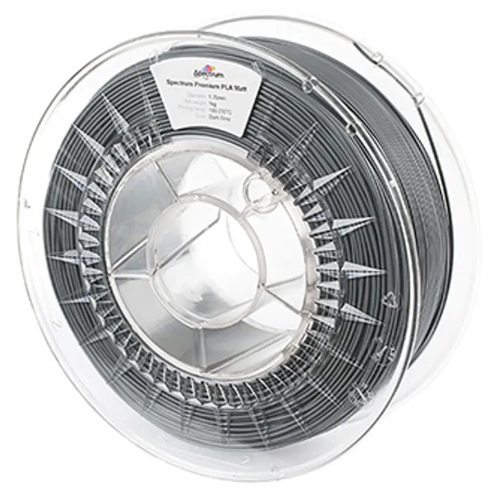 Główne zdjęcie produktu Spectrum 3D filament, PLA Matt, 1,75mm, 1000g, 80238, dark grey