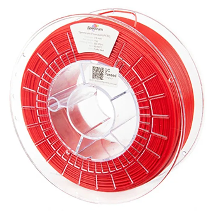 Główne zdjęcie produktu Spectrum 3D filament, Premium PCTG, 1,75mm, 1000g, 80657, traffic red