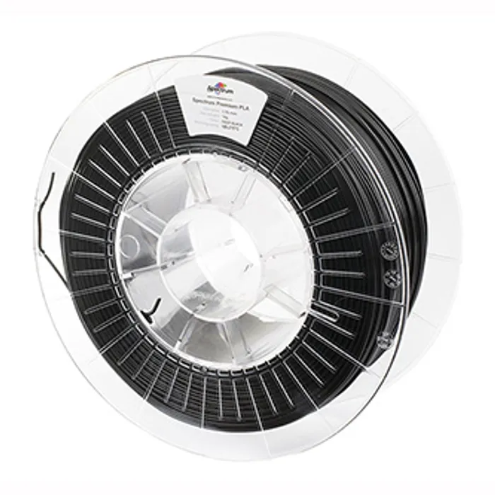 Główne zdjęcie produktu Spectrum 3D filament, Premium PLA, 1,75mm, 1000g, 80002, deep black